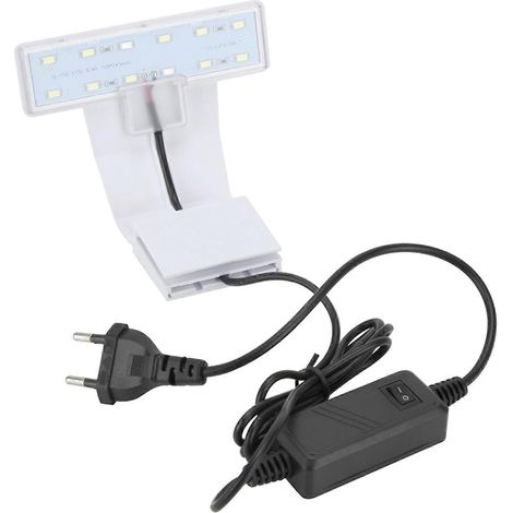 5-W-LED-Aquarienleuchte, energieeffiziente Beleuchtung für Wasserpflanzen und Fische, mit festem Clip, wasserdichter Clip-Scheinwerfer, hocheffiziente Aquarienbeleuchtung (1/5)