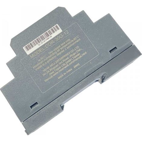 MW MEAN WELL DDR-30G-12 Convertitore tipo DC-DC per Guida DIN Input 9-36V Output 12V 2,5A 30W