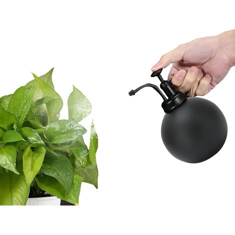 Petit arrosoir pour plantes d'intérieur, 500 ml, en acier inoxydable, vaporisateur rétro à pression manuelle, vaporisateur d'eau (1/5)
