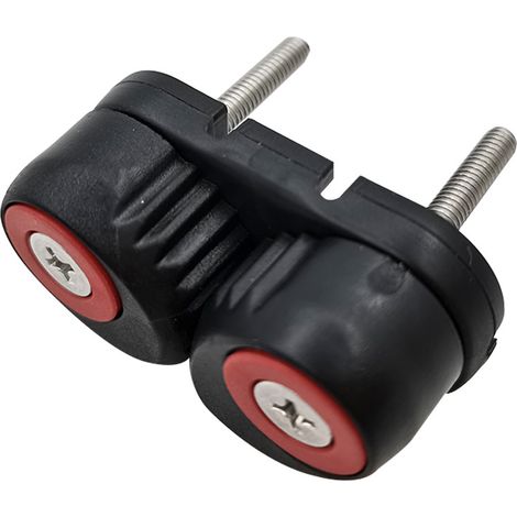 Serre-corde en nylon noir, 48 mm, sans fil, pour cordage de voilier - rouge - serre-corde (1/4)