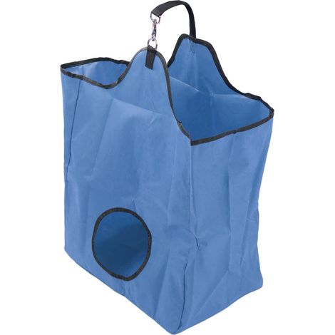 Sac à foin portable pour chevaux à alimentation lente, en tissu Oxford 600D imperméable et grande capacité, bleu. (1/5)