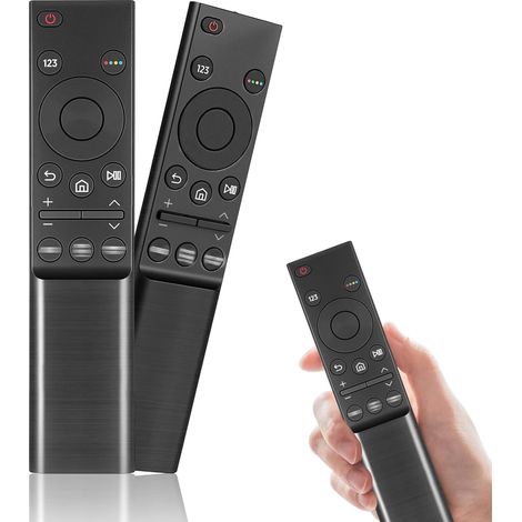 Lot de 2 télécommandes universelles pour Samsung Smart TV, BN59-01358B Télécommande de rechange pour Samsung QLED UHD SUHD HDR LCD LED HDTV Frame Curved 4K 8K 3D Smart TV