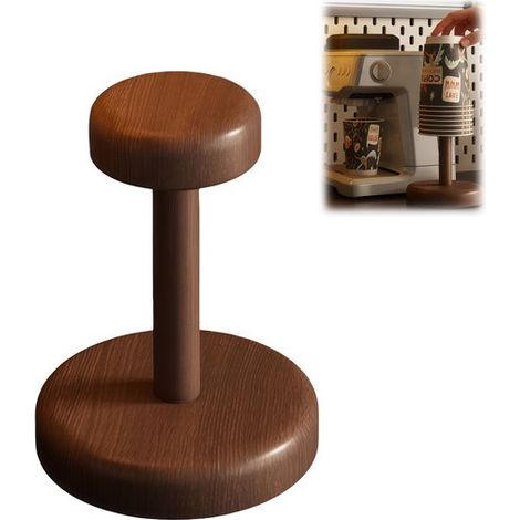 1 portabicchiere organizer da scrivania vassoio effetto legno design attraente può essere riposto capovolto antipolvere per scrivania 10 (1/5)
