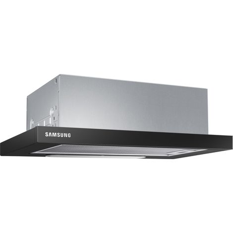 Samsung – Hotte aspirante décorative NK24M1030IB – 60 cm – Extraction 392 m³/h – Classe C – Filtre à graisse lavable – Niveau sonore 71 dB