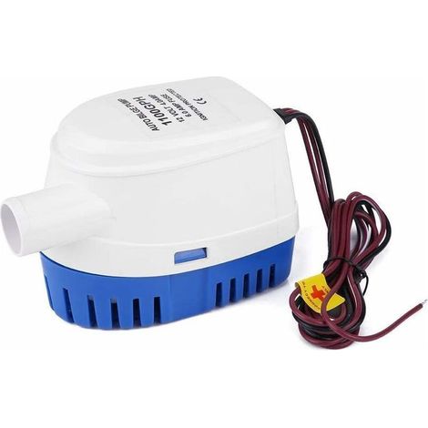 Bateau Pompe de cale-1100GPH 12V Marine automatique Pompe de cale submersible eau avec flotteur interrupteur à flotteur entièrement automatique (1/5)