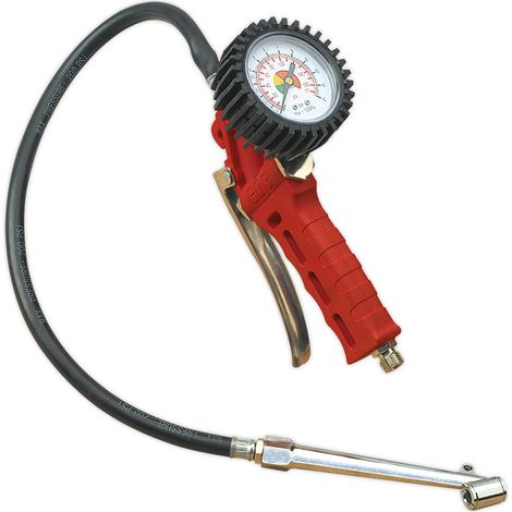 Sealey Tyre Inflator with Twin Push-On Connector SA9312