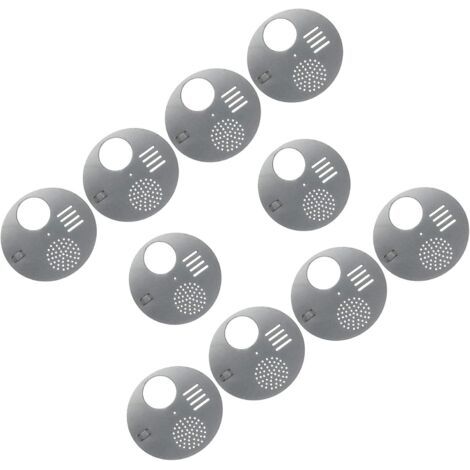 Lot de 10 portes d'entrée pour boîte à noix de ruche, plaque d'entrée (diamètre : 12,5 cm) - Équipement d'apiculture Outils pour ruche Outils d'apiculture