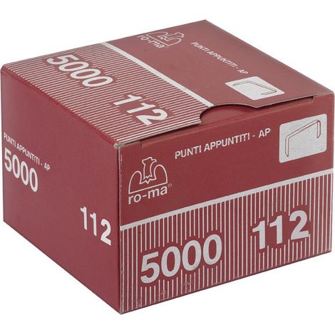 5000PZ PUNTI PER FISSATRICI IN SCATOLA FOREST Mod. 105/13 mm. 5