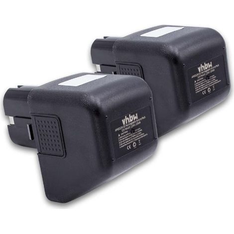 vhbw 2x Akku kompatibel mit Gesipa Punchbird Werkzeug, Blindniet-Setzgerät (1500 mAh, NiMH, 12 V)