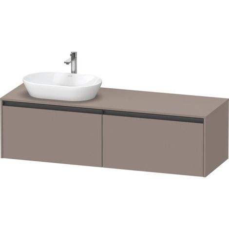 Duravit Ketho.2 Konsolenwaschtischunterbau, Beckenausschnitt (1/2)