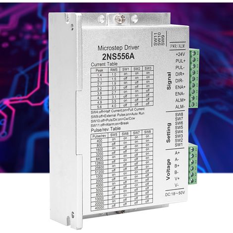 Zweiphasiger NEMA23-Schrittmotortreiber mit 32-Bit-Digitalsignalverarbeitung 2NS556A (1/5)