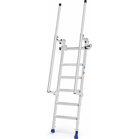 Scaletta in alluminio con altezza regolabile per autotrasportatore e camionista - MAC170R (1/5)