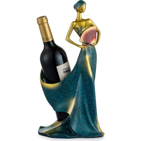Porte Bouteille de Vin Élégant Résine Étagère de Support de Bouteille de Vin Rouge pour Accessoires de Bar (1/5)