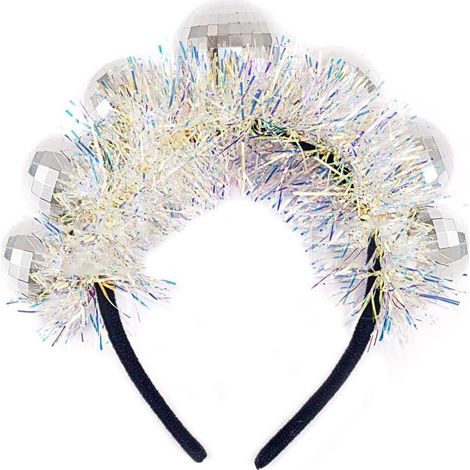 Serre-tête vintage effet miroir disco pour fête d'anniversaire des années 70 (1/5)