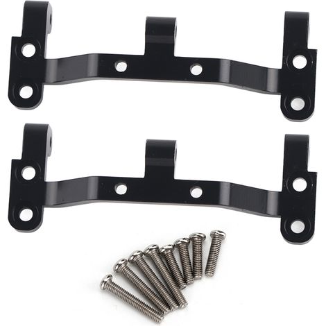 Vordere und hintere Halterung aus Aluminiumlegierung für MN D90, MN-99, MN-91, FJ-45 - Ersatz- und Upgrade-Teile (Schwarz, 1 Stück) (1/5)