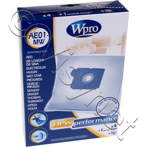 Boite de 4 sacs + 1 filtre (1/2)