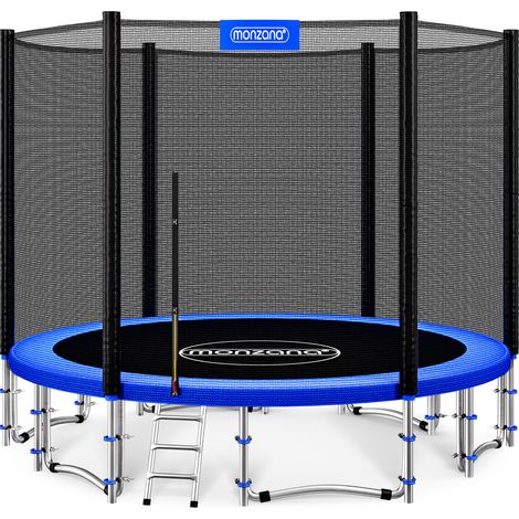Monzana Trampolino da Giardino Ø427cm Certificato Set Trampolino Tappeto Elastico Rete Sicurezza Trampolino Elastico (1/5)
