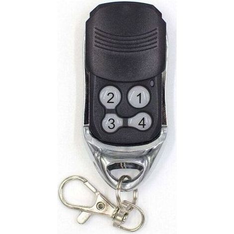 Télécommande Universelle Sans Fil 4 Boutons Pour Porte De Garage Et Voiture Noire (1/4)