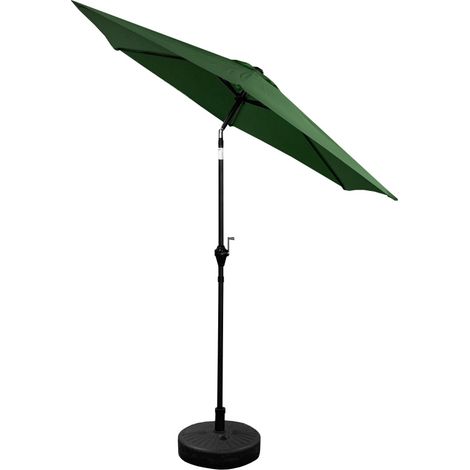 Aga Ombrellone da giardino inclinabile 250 cm Verde scuro