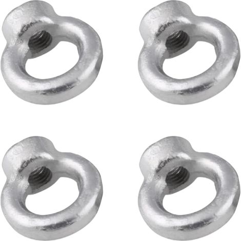 Écrou À Œil En Acier Galvanisé, 4 Pièces M12 : Fixation Par Écrou Fileté Pour Usage Intérieur Et Extérieur, Pour Levage Et Suspension (1/5)