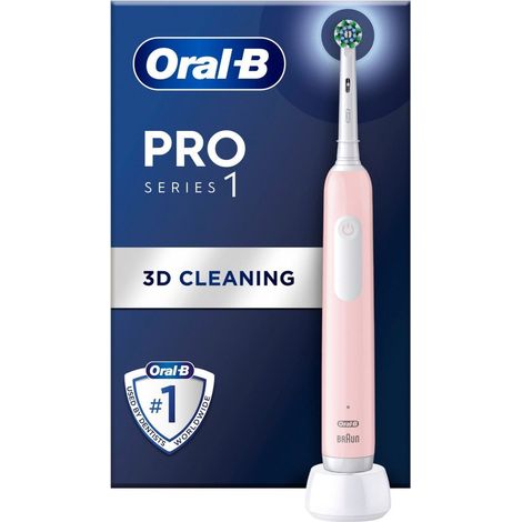 Oral-B Pro Series 1 Erwachsener Rotierende-vibrierende Zahnbürste Pink (1/5)