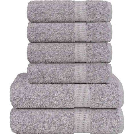 Ensemble de serviettes FROGN (6 pièces) Gris 360 g/m² (1/5)