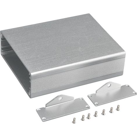 Boîtier étanche en aluminium pour jonction électrique, argenté, 24x64x80mm, intégré pour projets DIY. (1/5)