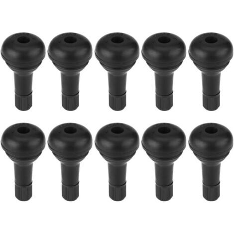 royaluxe-10 Pièces Tige de Valve de Pneu en Caoutchouc TR415 Voiture Auto Moteur Roue Snap-in Pneu Valve Pièce de Rechange Valve Pneu Voiture pour Trous de Jante Tubeless (1/4)