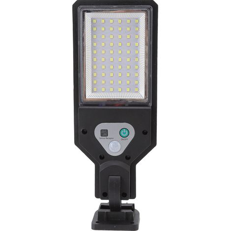 YWBL-WH Lampione stradale solare con 60 LED, grado di protezione IP65, illuminazione esterna wireless con sensore di movimento, per giardino e vialetto, kit di montaggio incluso. (1/5)