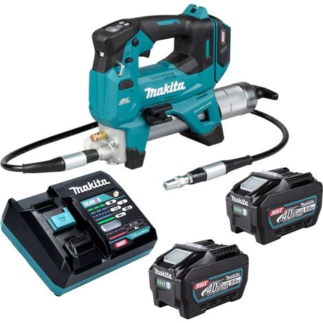 Pompa a pressione a batteria Makita GP 001 GT201 40 V max. 690 bar Brushless + 2 batterie da 5,0 Ah + caricabatterie (1/5)