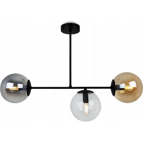 MODERNE HÄNGELAMPE GLASKUGELN LED KRONLEUCHTER (1/5)