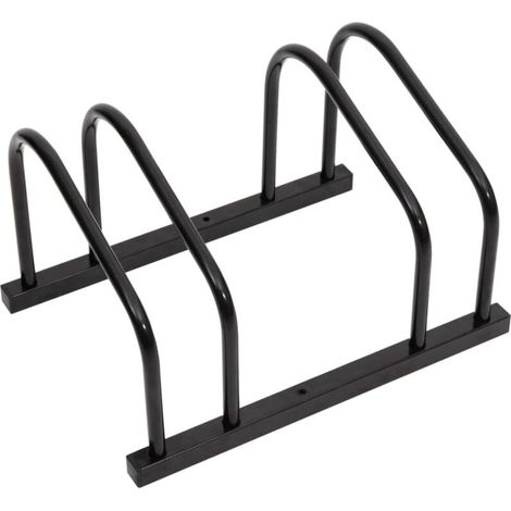 Schwarzer Fahrradträger aus Stahl für 2 Fahrräder (1/5)