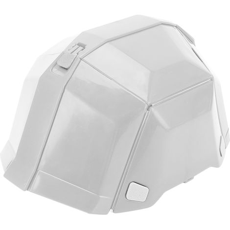 Casque de chantier pliable haute résistance en plastique robuste blanc pour protection tête extérieur travail sport voyage (1/5)