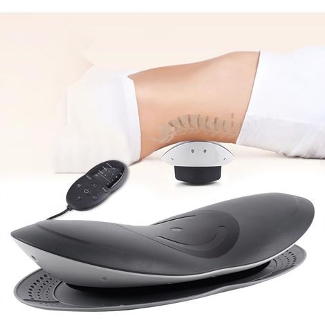 Appareil de massage lombaire électrique pour étirer le dos, appareil de massage du dos avec coussin lombaire et d'air vibrant pour la maison, le bureau (1/5)