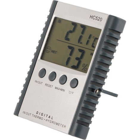 Thermomètre-hygromètre numérique LCD, testeur de température et d'humidité pour intérieur et extérieur (1/5)