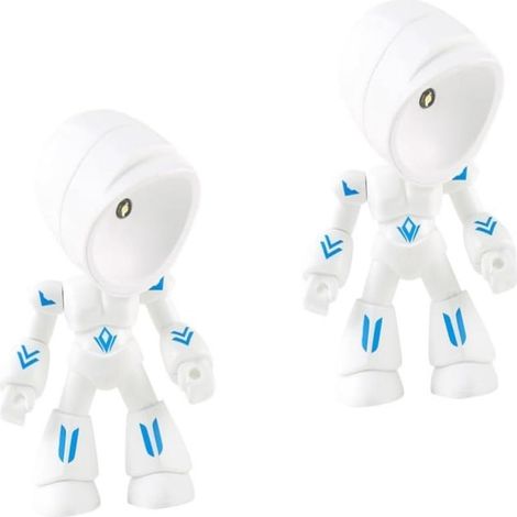 Lot de 2 lampes de table robot LED USB, veilleuse flexible à lumière douce pour chambre, bureau et décoration (1/5)