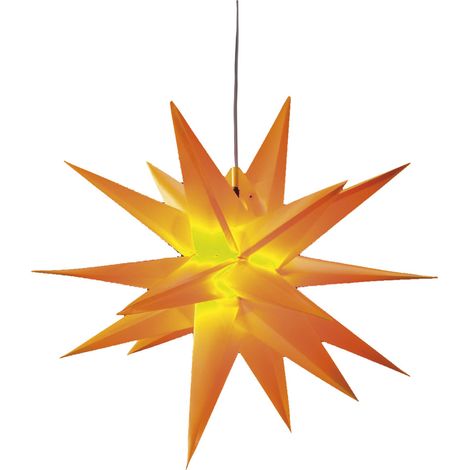 Saico LED-Stern mit Timer Ø 35 cm warmweiß gelb LED Stern