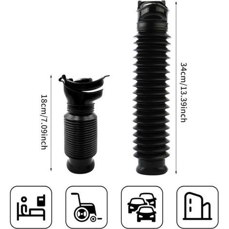 Urinoir Portable - 750 ml - Pour Camping Voiture Voyage Et Lit - Réutilisable (1/5)