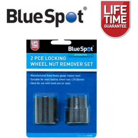 Blue Spot Tools 2 Piece Locking Wheel Nut Remover Set (1/3)