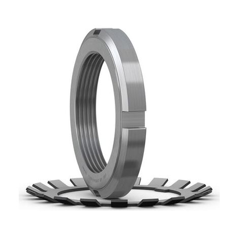 Tuerca de seguridad SKF KM6 M30x1,5 di谩metro45mm SKF 7500KM06 (1/3)