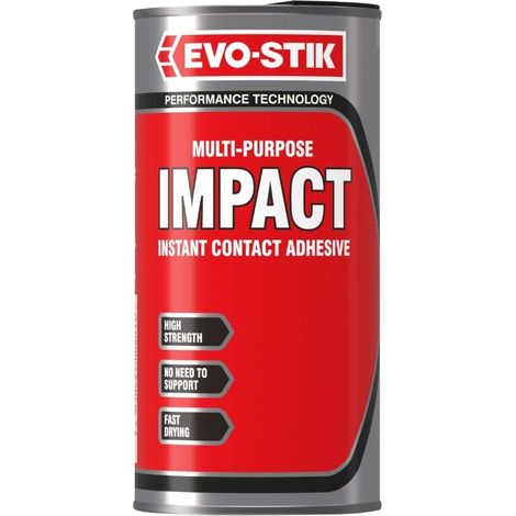 Evo-Stik Impact Adhesive Tin 500ml – Multi-Purpose Instant Contact Glue for Strong Bonding (1/5)