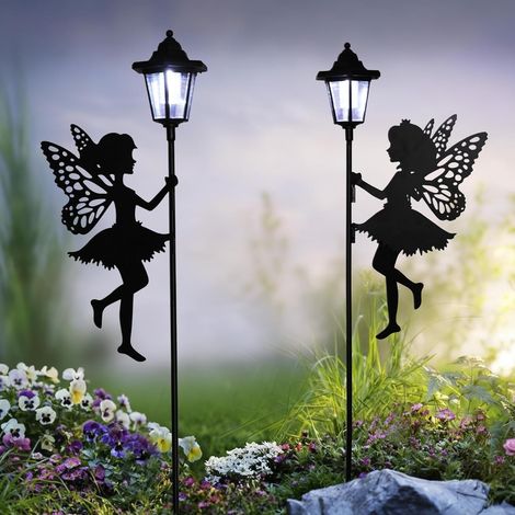 2 Lot Lampe Solaire,Fée,Jardin,Blanc Froi,Lanternes,Patio,Cour (1/5)
