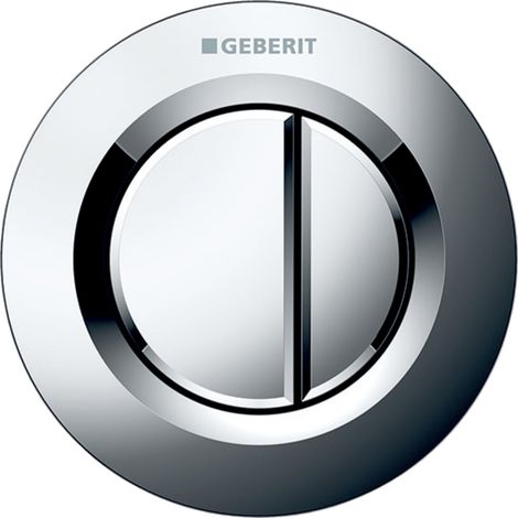Geberit Type 01 Dual Flush Plate Button for 120mm and 150mm Concealed Cistern - Gloss Chrome