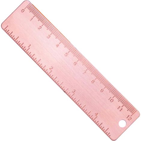 Règle en cuivre rose FOMIYES de 12 cm pour le dessin et (1/5)