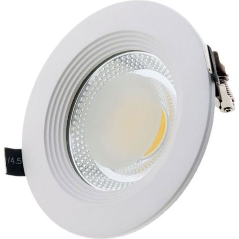 Spot LED Encastrable COB Rond 15W Ø175mm - Blanc Froid 6000K - 8000K - SILAMP (1/2)