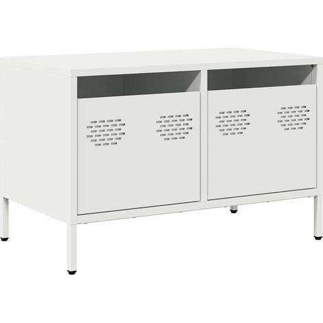 Maison Exclusive - TV-Schrank Weiß 68x39x43,5 cm Kaltgewalzter St