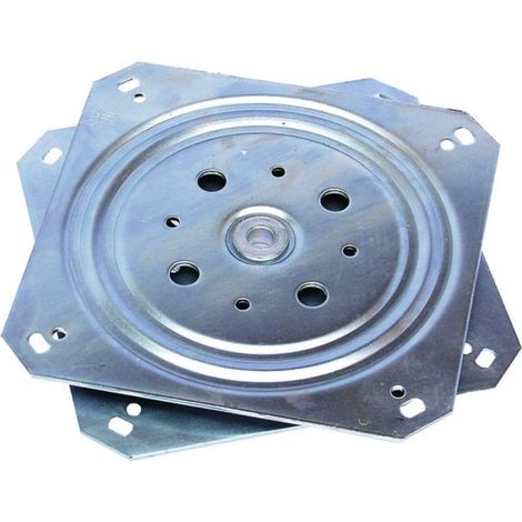 Schwenkbare Plattform (155 x 155 mm) – Tragkraft: 150 kg – Kugellager – Halterung für TV und Hi-Fi-Anlage – Robuste Metallkonstruktion (1/3)