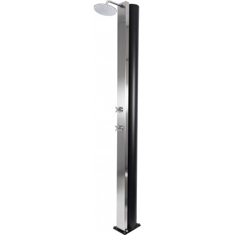 Douche de piscine solaire CROSS, douche extérieure 40L-Acier inoxydable-Acier inoxydable-17.5 -- (1/5)