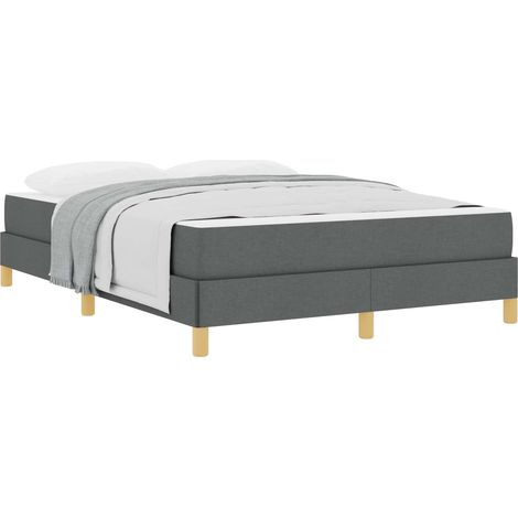 Maison Exclusive - Boxspringbett mit Matratze Dunkelgrau 140 x 19