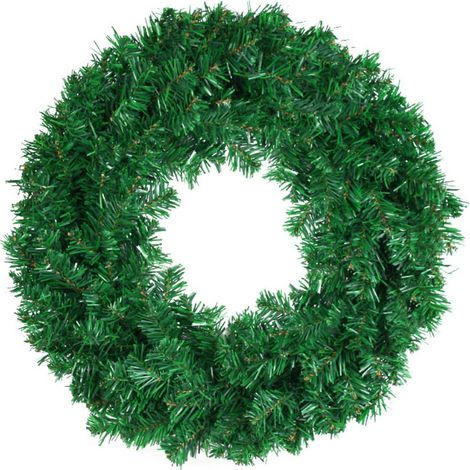 Guirlande De Noël Artificielle - Sans Lumière - Diamètre 30 cm 40 cm 50 cm - Pour Porte Fenêtre Mur Extérieur - 1 Pièce (1/5)